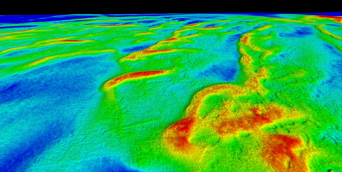 An example of an NTM created with the use of a bathymetric LiDAR